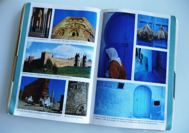 Nuestra primera visión de Chefchaouen, la Guía Lonely Planet de Marruecos